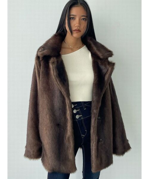 EMODA（エモダ）の「スキンラインニット（ニット/セーター・レディース・ブラック/ホワイト/グレー/ブルー・FREE）」の11枚目の写真