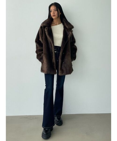 EMODA（エモダ）の「スキンラインニット（ニット/セーター・レディース・ブラック/ホワイト/グレー/ブルー・FREE）」の13枚目の写真