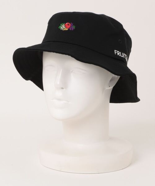 FRUIT OF THE LOOM(フルーツオブザルーム)の「LOGO EMB BUCKET HAT / バケット / ハット / ベーシック / カジュアル / ユニセックス / 刺繍 / ロゴ(ハット・メンズ・ベージュ/ブラック/ホワイト・FREE)」の2枚目の写真