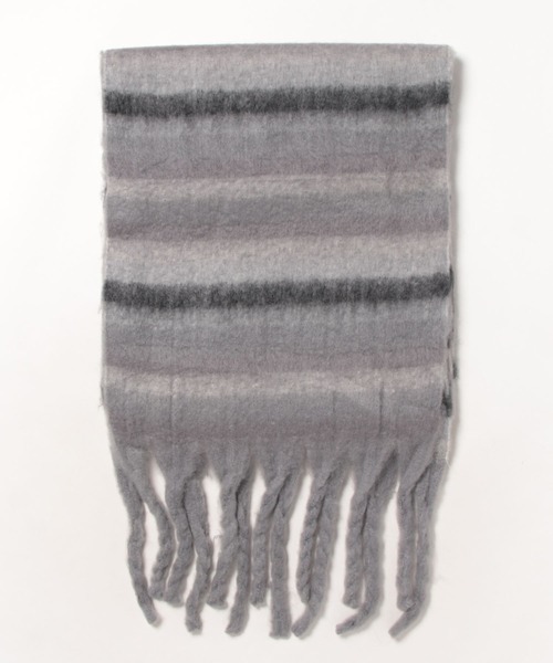 VIBGYOR Women（ヴィブジョー　ウィメン）の「【urge select】ボリューム フリンジ マフラー（マフラー・レディース・ブラック/その他10/その他9/ライトブルー/ロイヤルブルー/その他13/その他12/その他14/その他3/ピンク/その他8/その他7/その他15/その他5/コーラルピンク/オフホワイト/その他6/その他2/グリーン/その他16/その他11/レッド/その他4/ピンクベージュ/その他1/ベージュ/ベビーピンク/ブラウン/ライトベージュ/オリーブ/グレー・FREE）」の17枚目の写真