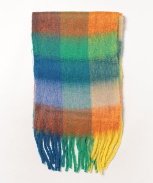 VIBGYOR Women（ヴィブジョー　ウィメン）の「【urge select】ボリューム フリンジ マフラー（マフラー・レディース・ブラック/その他10/その他9/ライトブルー/ロイヤルブルー/その他13/その他12/その他14/その他3/ピンク/その他8/その他7/その他15/その他5/コーラルピンク/オフホワイト/その他6/その他2/グリーン/その他16/その他11/レッド/その他4/ピンクベージュ/その他1/ベージュ/ベビーピンク/ブラウン/ライトベージュ/オリーブ/グレー・FREE）」の20枚目の写真