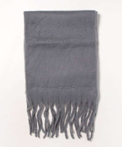 VIBGYOR Women（ヴィブジョー　ウィメン）の「【urge select】ボリューム フリンジ マフラー（マフラー・レディース・ブラック/その他10/その他9/ライトブルー/ロイヤルブルー/その他13/その他12/その他14/その他3/ピンク/その他8/その他7/その他15/その他5/コーラルピンク/オフホワイト/その他6/その他2/グリーン/その他16/その他11/レッド/その他4/ピンクベージュ/その他1/ベージュ/ベビーピンク/ブラウン/ライトベージュ/オリーブ/グレー・FREE）」の4枚目の写真