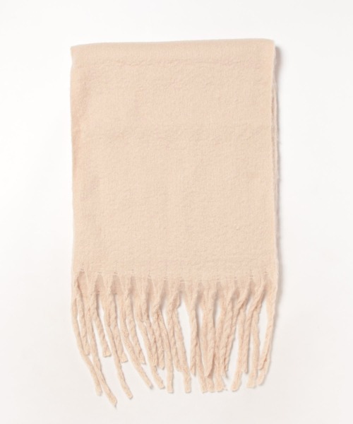 VIBGYOR Women（ヴィブジョー　ウィメン）の「【urge select】ボリューム フリンジ マフラー（マフラー・レディース・ブラック/その他10/その他9/ライトブルー/ロイヤルブルー/その他13/その他12/その他14/その他3/ピンク/その他8/その他7/その他15/その他5/コーラルピンク/オフホワイト/その他6/その他2/グリーン/その他16/その他11/レッド/その他4/ピンクベージュ/その他1/ベージュ/ベビーピンク/ブラウン/ライトベージュ/オリーブ/グレー・FREE）」の7枚目の写真