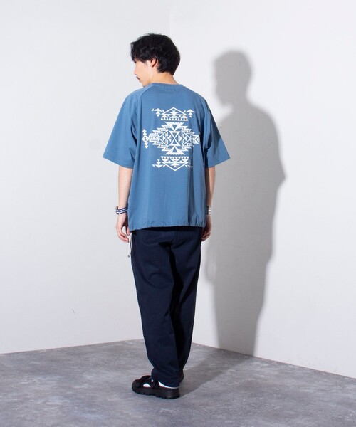 PENDLETON（ペンドルトン）の「【PENDLETON/ペンドルトン】バックプリント ラグランTシャツ ドロスト（Tシャツ/カットソー・メンズ・ミント/オフホワイト/ブルー/チャコールグレー・M/L）」の7枚目の写真