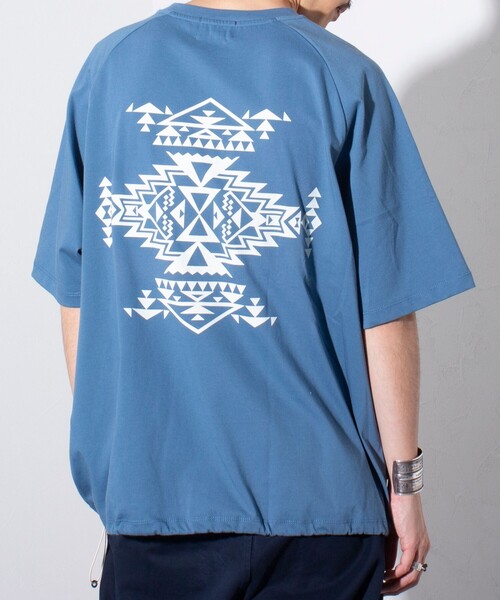 PENDLETON（ペンドルトン）の「【PENDLETON/ペンドルトン】バックプリント ラグランTシャツ ドロスト（Tシャツ/カットソー・メンズ・ミント/オフホワイト/ブルー/チャコールグレー・M/L）」の12枚目の写真