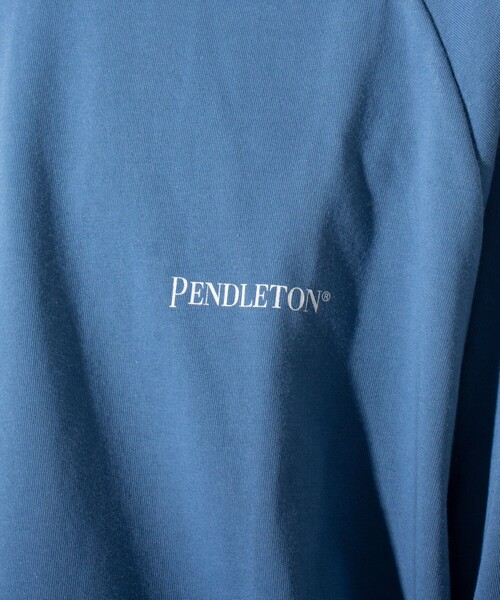 PENDLETON（ペンドルトン）の「【PENDLETON/ペンドルトン】バックプリント ラグランTシャツ ドロスト（Tシャツ/カットソー・メンズ・ミント/オフホワイト/ブルー/チャコールグレー・M/L）」の13枚目の写真