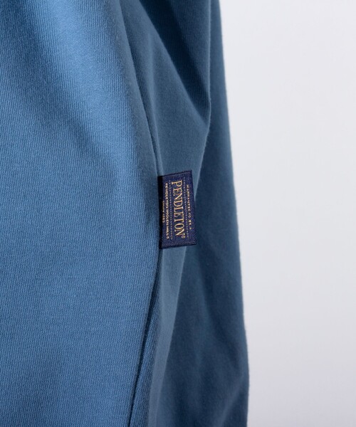 PENDLETON（ペンドルトン）の「【PENDLETON/ペンドルトン】バックプリント ラグランTシャツ ドロスト（Tシャツ/カットソー・メンズ・ミント/オフホワイト/ブルー/チャコールグレー・M/L）」の14枚目の写真