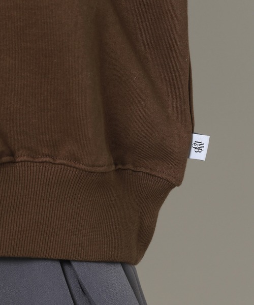 LOWBI（ロウビ）の「LOWBI／ステーションプルオーバー（ウラケ） 2102473（スウェット・レディース・ブラック/ブラウン・FREE）」の11枚目の写真