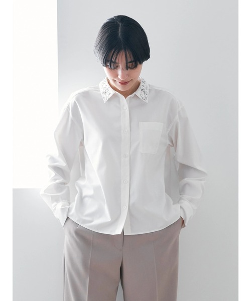 休日限定 セール】ビジューカラーシャツ（シャツ/ブラウス）｜YECCA VECCA トップス
