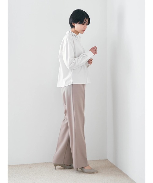 YECCA VECCA(イェッカヴェッカ)の「ビジューカラーシャツ(シャツ/ブラウス・レディース・オフホワイト・FREE)」の14枚目の写真
