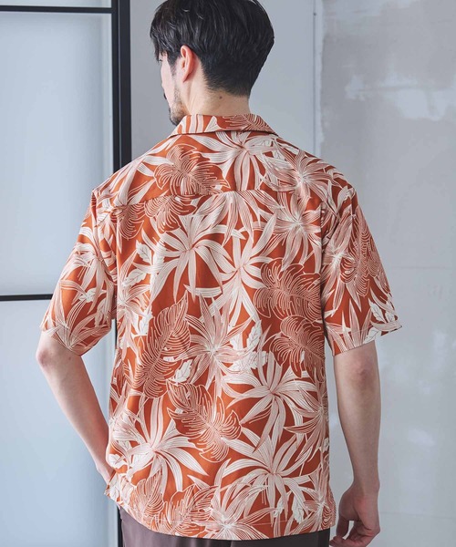 UNION STATION（ユニオンステーション）の「ボタニカル柄プリントオープンカラーシャツ（シャツ/ブラウス・メンズ・オレンジ系その他/ネイビー/ベージュ系その他・M/LL/L）」の16枚目の写真