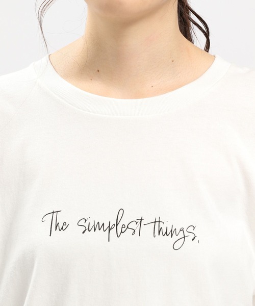 GLOBAL WORK Smile Seed Store（グローバルワーク スマイルシードストア）の「コットンシンプルプリントTシャツ長袖/984087（Tシャツ/カットソー・レディース・ホワイト/ホワイト系その他2/杢グレー/ブラック・X-LARGE/SMALL/LARGE/MEDIUM）」の16枚目の写真