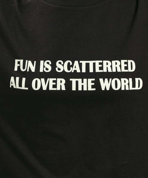 GLOBAL WORK Smile Seed Store（グローバルワーク スマイルシードストア）の「コットンシンプルプリントTシャツ長袖/984087（Tシャツ/カットソー・レディース・ホワイト/ホワイト系その他2/杢グレー/ブラック・X-LARGE/SMALL/LARGE/MEDIUM）」の9枚目の写真