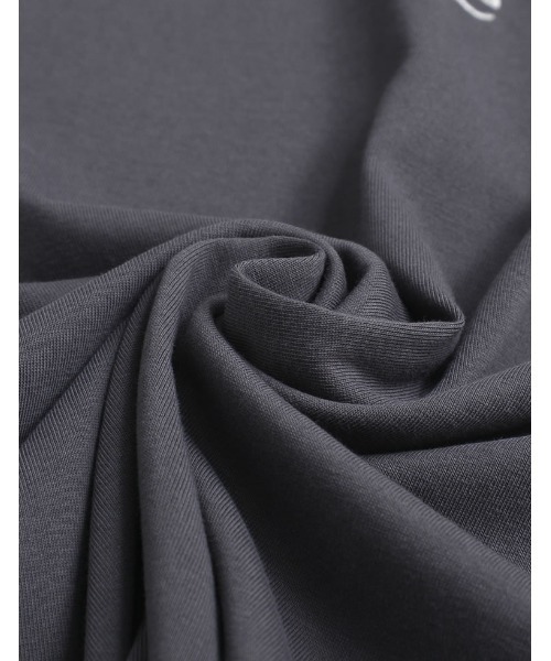 Re:EDIT（リエディ）の「[2024SS COLLECTION][接触冷感][UVカット]ロゴ刺繍コンパクトロンT（Tシャツ/カットソー・レディース・ホワイト/ブラック/チャコールグレー・MEDIUM/LARGE）」の19枚目の写真