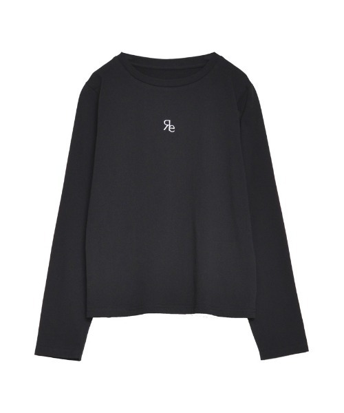 Re:EDIT（リエディ）の「[2024SS COLLECTION][接触冷感][UVカット]ロゴ刺繍コンパクトロンT（Tシャツ/カットソー・レディース・ホワイト/ブラック/チャコールグレー・MEDIUM/LARGE）」の20枚目の写真