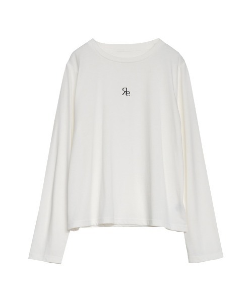 Re:EDIT（リエディ）の「[2024SS COLLECTION][接触冷感][UVカット]ロゴ刺繍コンパクトロンT（Tシャツ/カットソー・レディース・ホワイト/ブラック/チャコールグレー・MEDIUM/LARGE）」の22枚目の写真