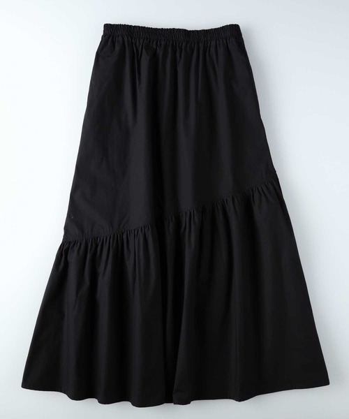 BACK NUMBER（バックナンバー）の「【BACK NUMBER】ティアードスカート（スカート・レディース・カーキブラウン/ブラック・M/L）」の11枚目の写真