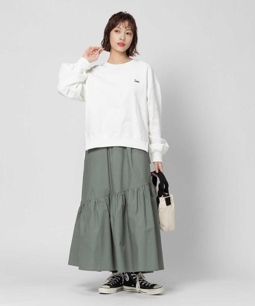 BACK NUMBER（バックナンバー）の「【BACK NUMBER】ティアードスカート（スカート・レディース・カーキブラウン/ブラック・M/L）」の9枚目の写真