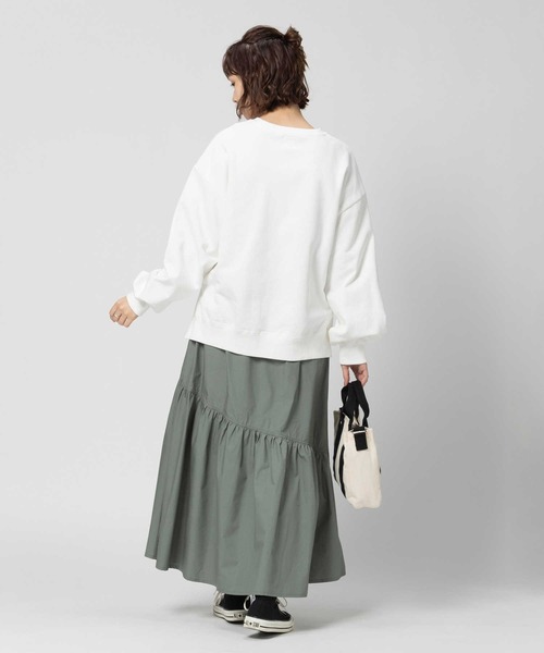 BACK NUMBER（バックナンバー）の「【BACK NUMBER】ティアードスカート（スカート・レディース・カーキブラウン/ブラック・M/L）」の10枚目の写真