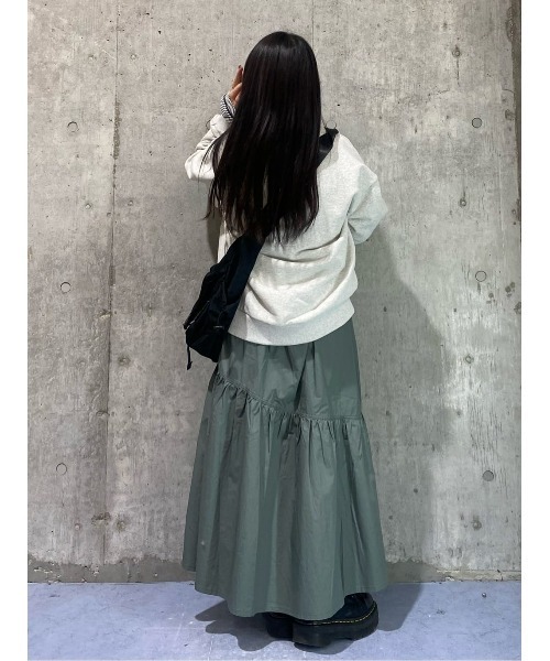 BACK NUMBER（バックナンバー）の「【BACK NUMBER】ティアードスカート（スカート・レディース・カーキブラウン/ブラック・M/L）」の22枚目の写真