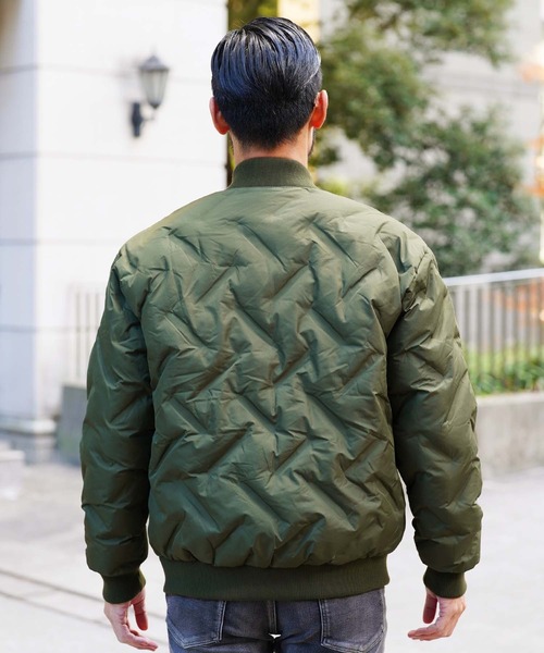 jiggys shop（ジギーズショップ）の「中綿シームレスMA-1 ブルゾン（MA-1・メンズ・ブラック/カーキ・MEDIUM/LARGE/X-LARGE）」の10枚目の写真