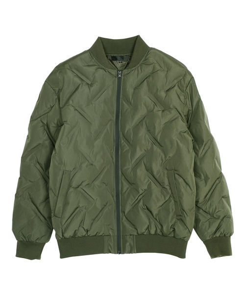 jiggys shop（ジギーズショップ）の「中綿シームレスMA-1 ブルゾン（MA-1・メンズ・ブラック/カーキ・MEDIUM/LARGE/X-LARGE）」の4枚目の写真