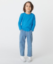 ストレッチデニムストレートパンツ