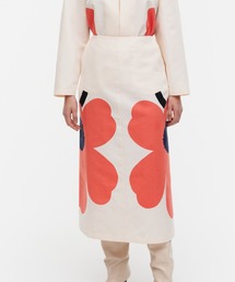 Heijastus Unikko / Kaksi cotton linen skirt