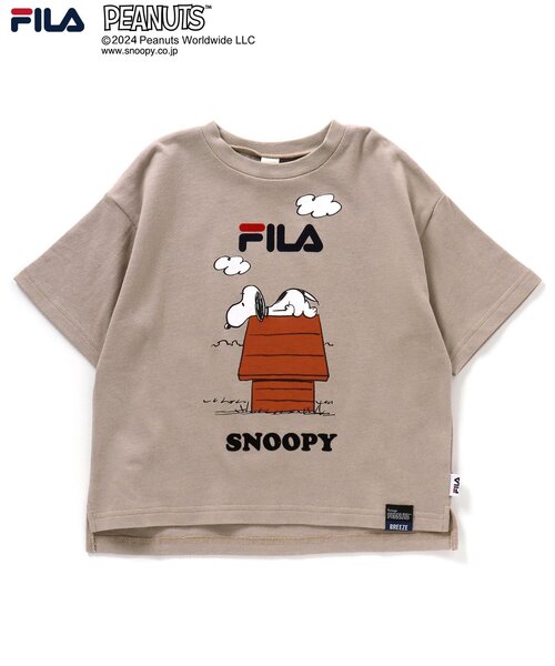 FILA(フィラ)の「WEB別注 PEANUTS×FILAコラボ Tシャツ(Tシャツ/カットソー・キッズ・グレー/オフホワイト/ブラウン・100/90/80/140/130/120/110)」の11枚目の写真