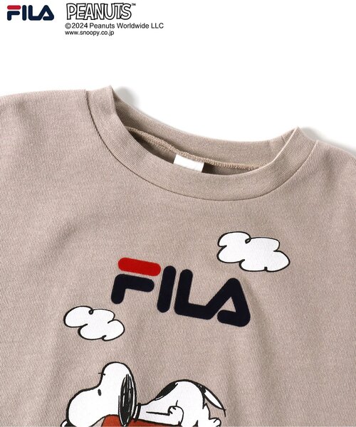 FILA(フィラ)の「WEB別注 PEANUTS×FILAコラボ Tシャツ(Tシャツ/カットソー・キッズ・グレー/オフホワイト/ブラウン・100/90/80/140/130/120/110)」の13枚目の写真