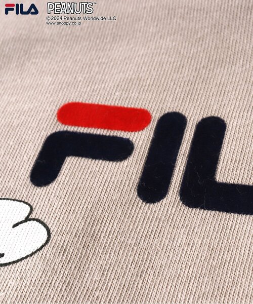 FILA(フィラ)の「WEB別注 PEANUTS×FILAコラボ Tシャツ(Tシャツ/カットソー・キッズ・グレー/オフホワイト/ブラウン・100/90/80/140/130/120/110)」の15枚目の写真