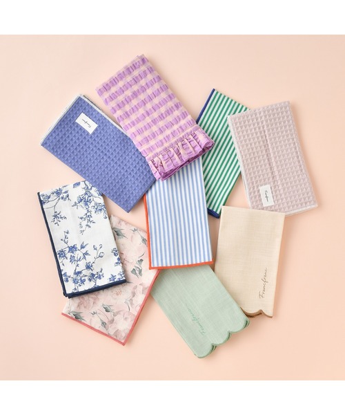 Francfranc(フランフラン)の「キッチンクロス フリルチェック ピンク(キッチンツール・レディース・ピンク・FREE)」の7枚目の写真