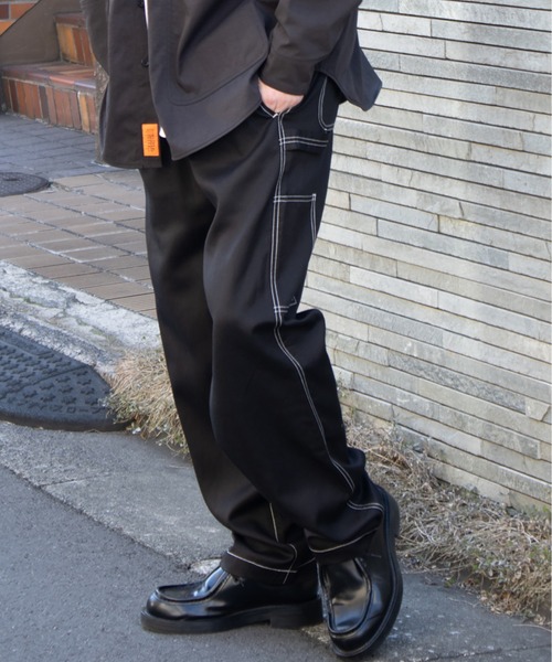 UNIVERSAL OVERALL(ユニバーサルオーバーオール)の「イージーパンツ / ペインターパンツ / EASY PAINTER PANTS(その他パンツ・メンズ・チャコールグレー/ブラック・L/M)」の1枚目の写真