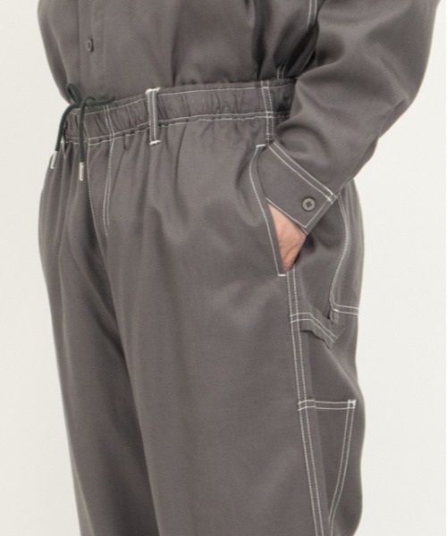 UNIVERSAL OVERALL(ユニバーサルオーバーオール)の「イージーパンツ / ペインターパンツ / EASY PAINTER PANTS(その他パンツ・メンズ・チャコールグレー/ブラック・L/M)」の10枚目の写真