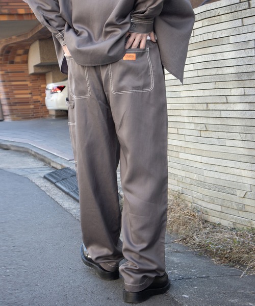 UNIVERSAL OVERALL(ユニバーサルオーバーオール)の「イージーパンツ / ペインターパンツ / EASY PAINTER PANTS(その他パンツ・メンズ・チャコールグレー/ブラック・L/M)」の15枚目の写真