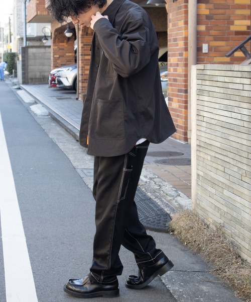 UNIVERSAL OVERALL(ユニバーサルオーバーオール)の「イージーパンツ / ペインターパンツ / EASY PAINTER PANTS(その他パンツ・メンズ・チャコールグレー/ブラック・L/M)」の17枚目の写真