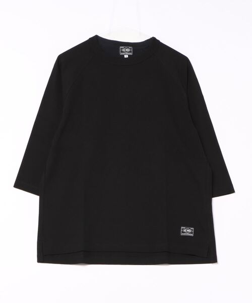 BIG MIKE(ビッグマイク)の「BIG MIKE ビッグマイク / 6オンス ラグラン 七分袖Tシャツ コットン 無地 サイドスリット ユニセックス //// 102418700(Tシャツ/カットソー・メンズ・ホワイト/ストーン/ネイビー/ブラック・MEDIUM/XX-LARGE/X-LARGE/LARGE)」の14枚目の写真