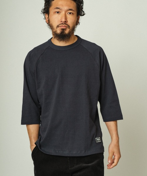 BIG MIKE(ビッグマイク)の「BIG MIKE ビッグマイク / 6オンス ラグラン 七分袖Tシャツ コットン 無地 サイドスリット ユニセックス //// 102418700(Tシャツ/カットソー・メンズ・ホワイト/ストーン/ネイビー/ブラック・MEDIUM/XX-LARGE/X-LARGE/LARGE)」の15枚目の写真