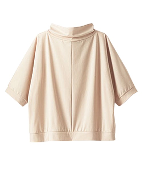 BELLUNA PLUS(ベルーナ)の「フード風衿デザインプルオーバー(Tシャツ/カットソー・レディース・チャコール/ピンク/ベージュ系/カーキ・SMALL/MEDIUM/LARGE/X-LARGE)」の9枚目の写真