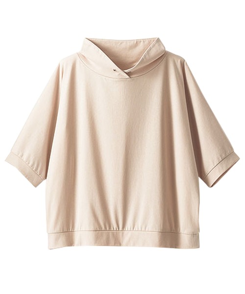BELLUNA PLUS(ベルーナ)の「フード風衿デザインプルオーバー(Tシャツ/カットソー・レディース・チャコール/ピンク/ベージュ系/カーキ・SMALL/MEDIUM/LARGE/X-LARGE)」の8枚目の写真