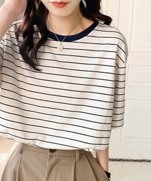 トップス ボーダー柄 tシャツ 半袖 夏