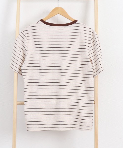 Miniministore(ミニミニストア)の「トップス ボーダー柄 tシャツ 半袖 夏(Tシャツ/カットソー・レディース・ブラウン/ネイビー・FREE)」の19枚目の写真