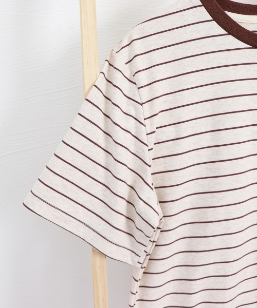 Miniministore(ミニミニストア)の「トップス ボーダー柄 tシャツ 半袖 夏(Tシャツ/カットソー・レディース・ブラウン/ネイビー・FREE)」の21枚目の写真