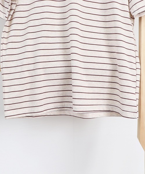 Miniministore(ミニミニストア)の「トップス ボーダー柄 tシャツ 半袖 夏(Tシャツ/カットソー・レディース・ブラウン/ネイビー・FREE)」の22枚目の写真