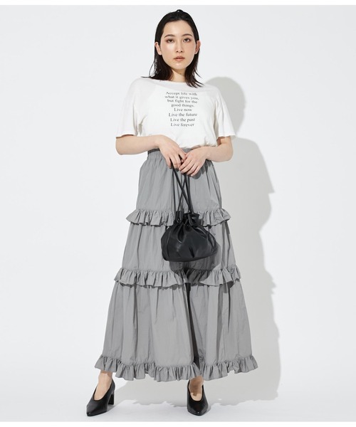 Settimissimo（セッティミッシモ）の「オーバルデザイン 巾着 2WAY バッグ（ショルダーバッグ・レディース・ブラック/シルバー・FREE）」の7枚目の写真