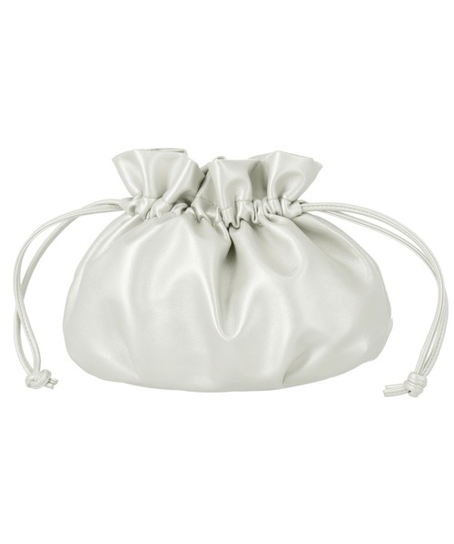 Settimissimo（セッティミッシモ）の「オーバルデザイン 巾着 2WAY バッグ（ショルダーバッグ・レディース・ブラック/シルバー・FREE）」の13枚目の写真