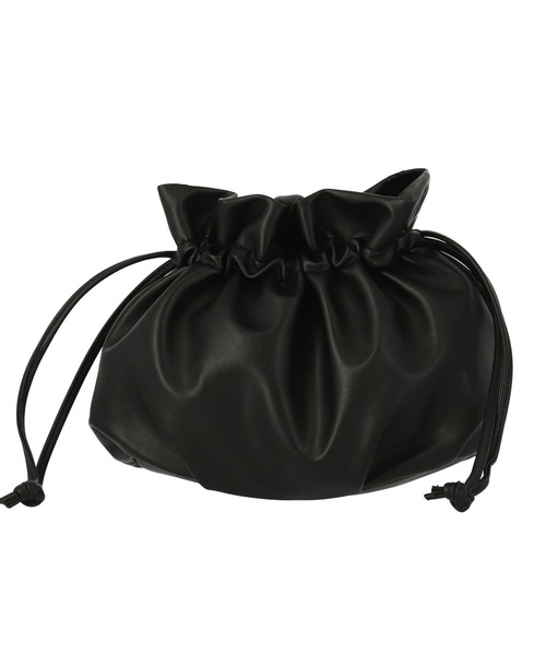 Settimissimo（セッティミッシモ）の「オーバルデザイン 巾着 2WAY バッグ（ショルダーバッグ・レディース・ブラック/シルバー・FREE）」の12枚目の写真