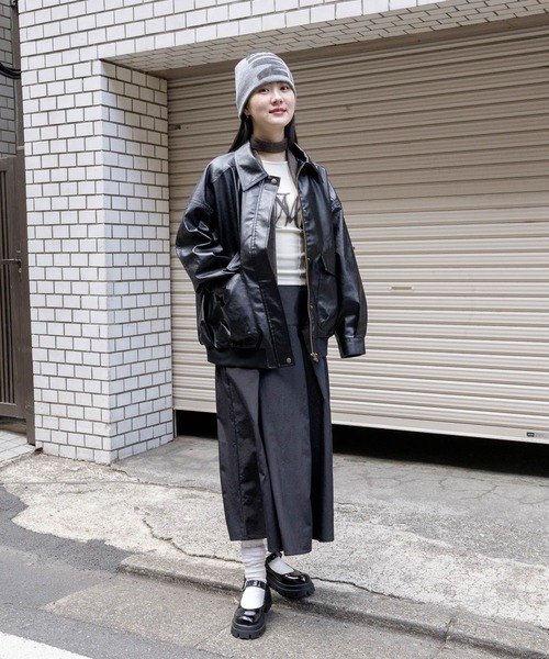 3.3 Field Trip （3.3フィールドトリップ）の「3.3 Field Trip／プリーツロングスカート 2103558（スカート・レディース・ベージュ/ブラック・FREE）」の7枚目の写真