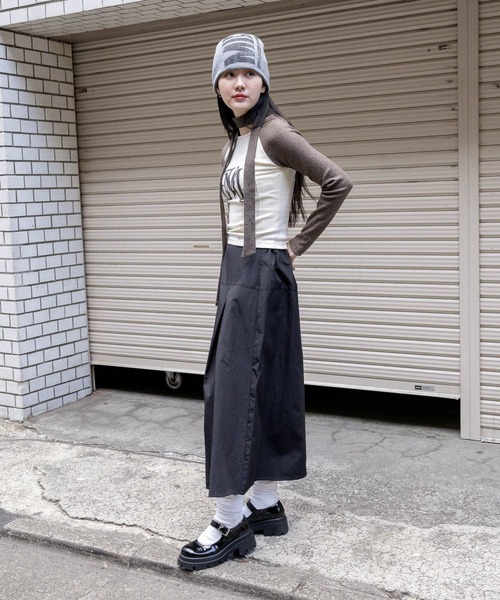 3.3 Field Trip （3.3フィールドトリップ）の「3.3 Field Trip／プリーツロングスカート 2103558（スカート・レディース・ベージュ/ブラック・FREE）」の8枚目の写真