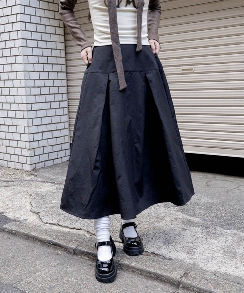 3.3 Field Trip （3.3フィールドトリップ）の「3.3 Field Trip／プリーツロングスカート 2103558（スカート・レディース・ベージュ/ブラック・FREE）」の10枚目の写真